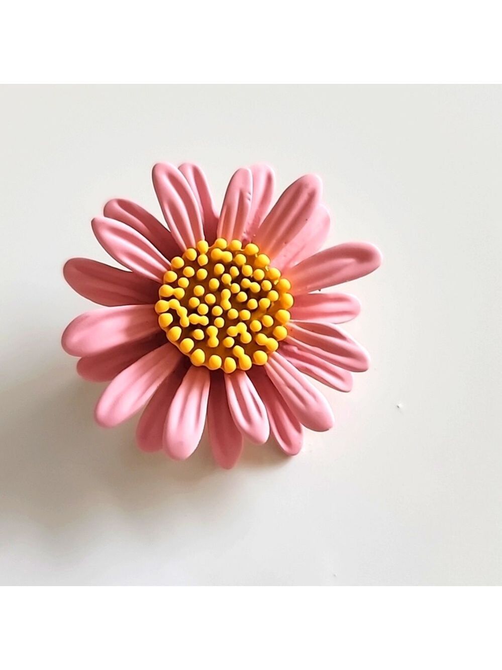 FLOWER Enameled Embellished Brooch Pin BRR